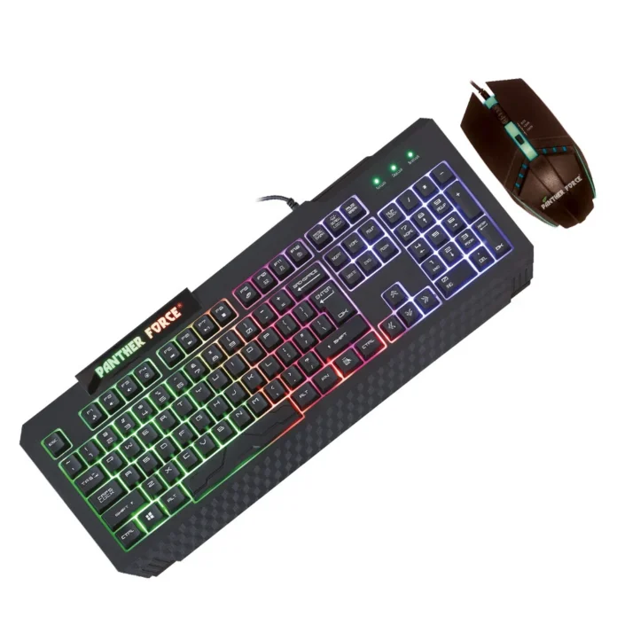 Gaming Combo – RGB Keyboard & High-DPI Mouse Plug & Play